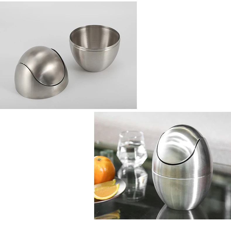 LuxBin Mini Trash Can made of Stainless Steel Siopsrl