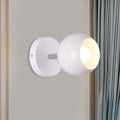 Siopsrl| Retro Style Global Wall Lighting 1 Light Metal Wall Lamp in White for Living Room