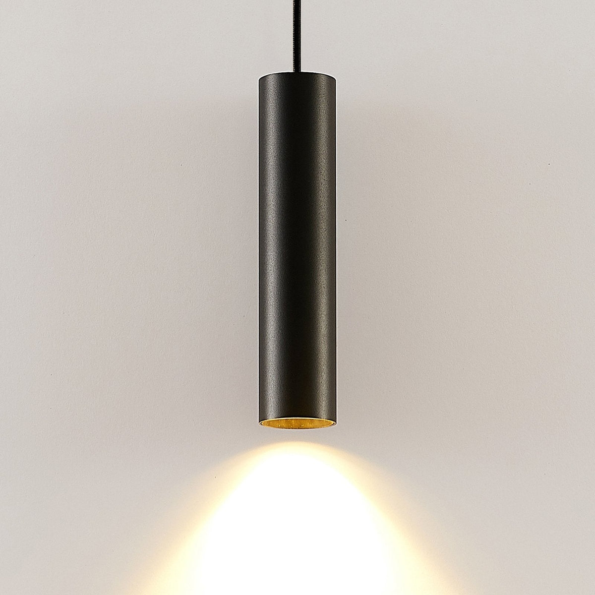 Siopsrl| Pendant Light Black Aluminum Tube Style