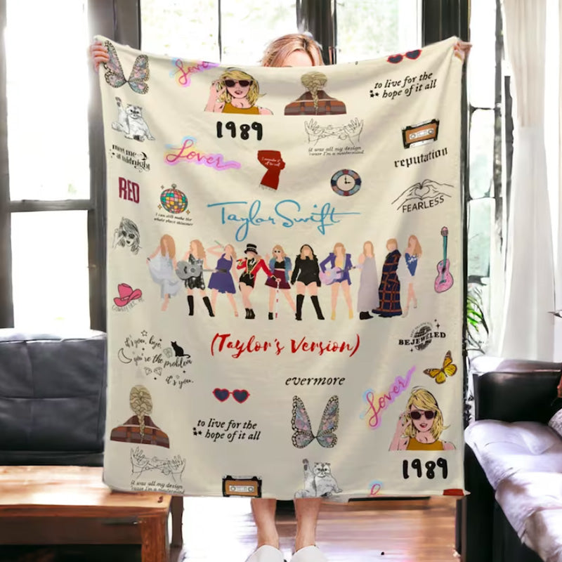Siopsrl| Swiftmas Nap blanket for Home Office travel