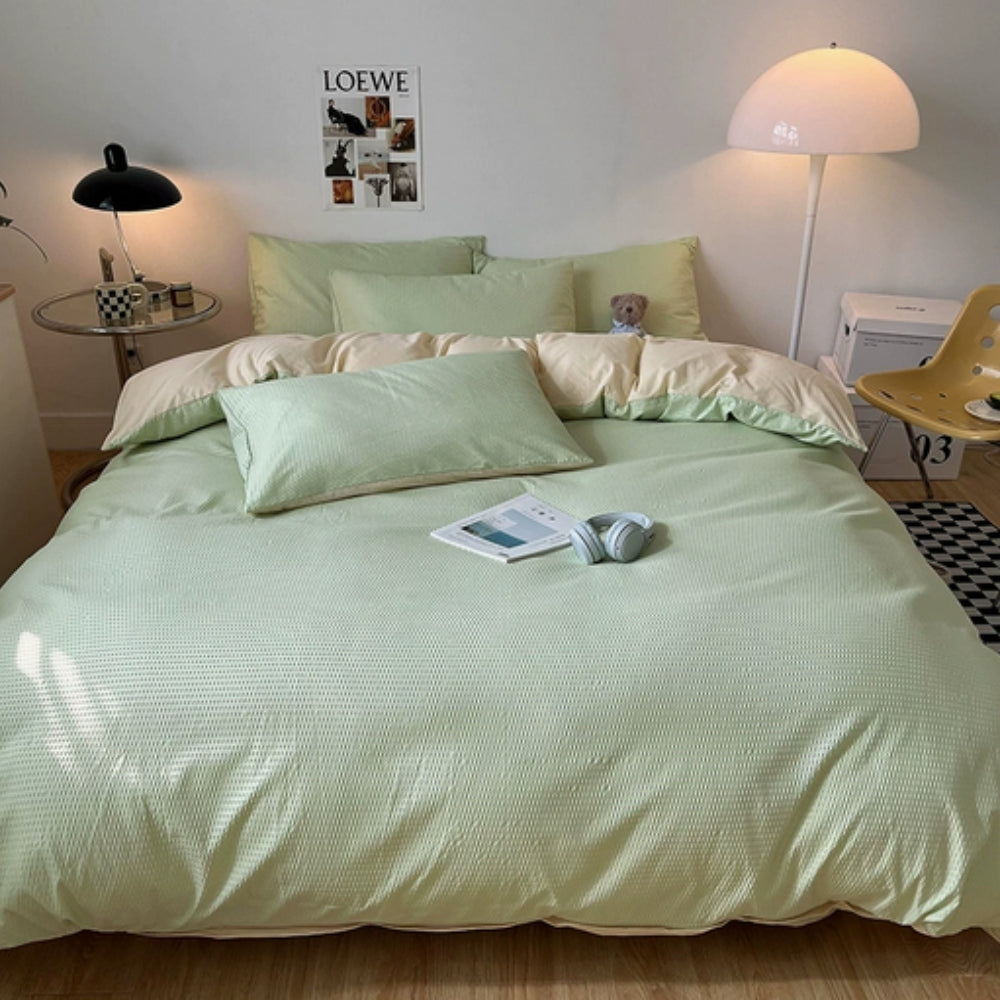 Siopsrl| Beaumont Ultra-Soft Waffle Duvet Set | 3pcs Set