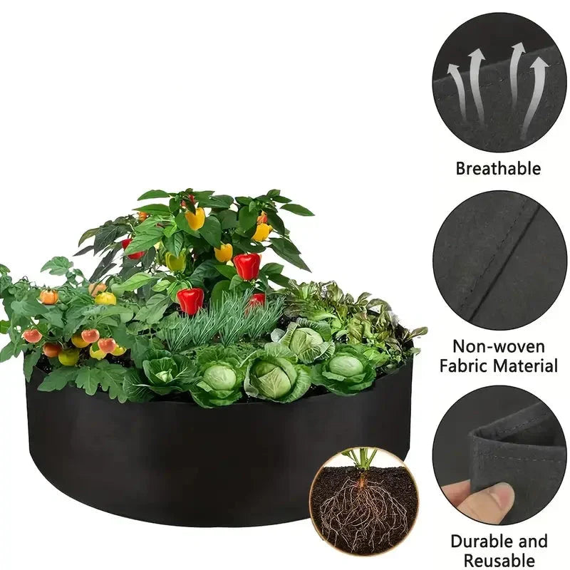Siopsrl| Round Plant Growth Bag – Garden Container for Easy Plant Growth