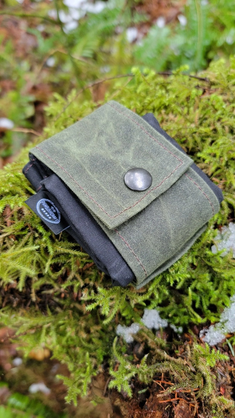 Siopsrl| Waxed Canvas Folding Foraging Bag with Durable Design
