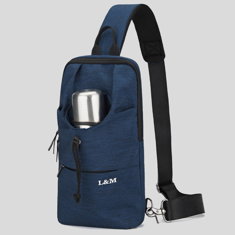 siopsrl | Portable Waterproof Sling Bag with Cup Holder, for Travel, Biking, Gym & More