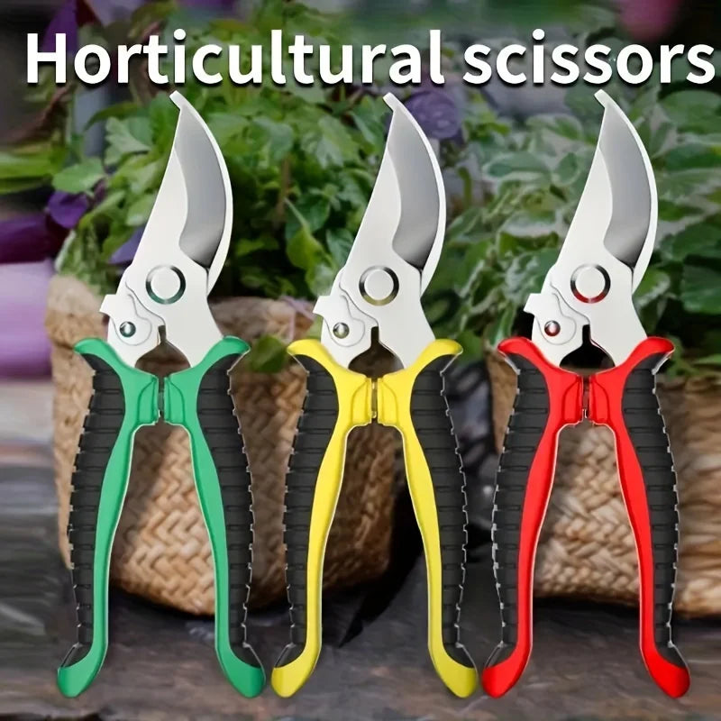 Siopsrl| PrecisionCut Pruning Shears | Stainless Steel Garden Scissors for Trimming