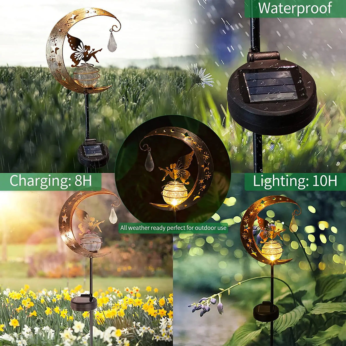 Siopsrl| Moonlight Solar garden lamp