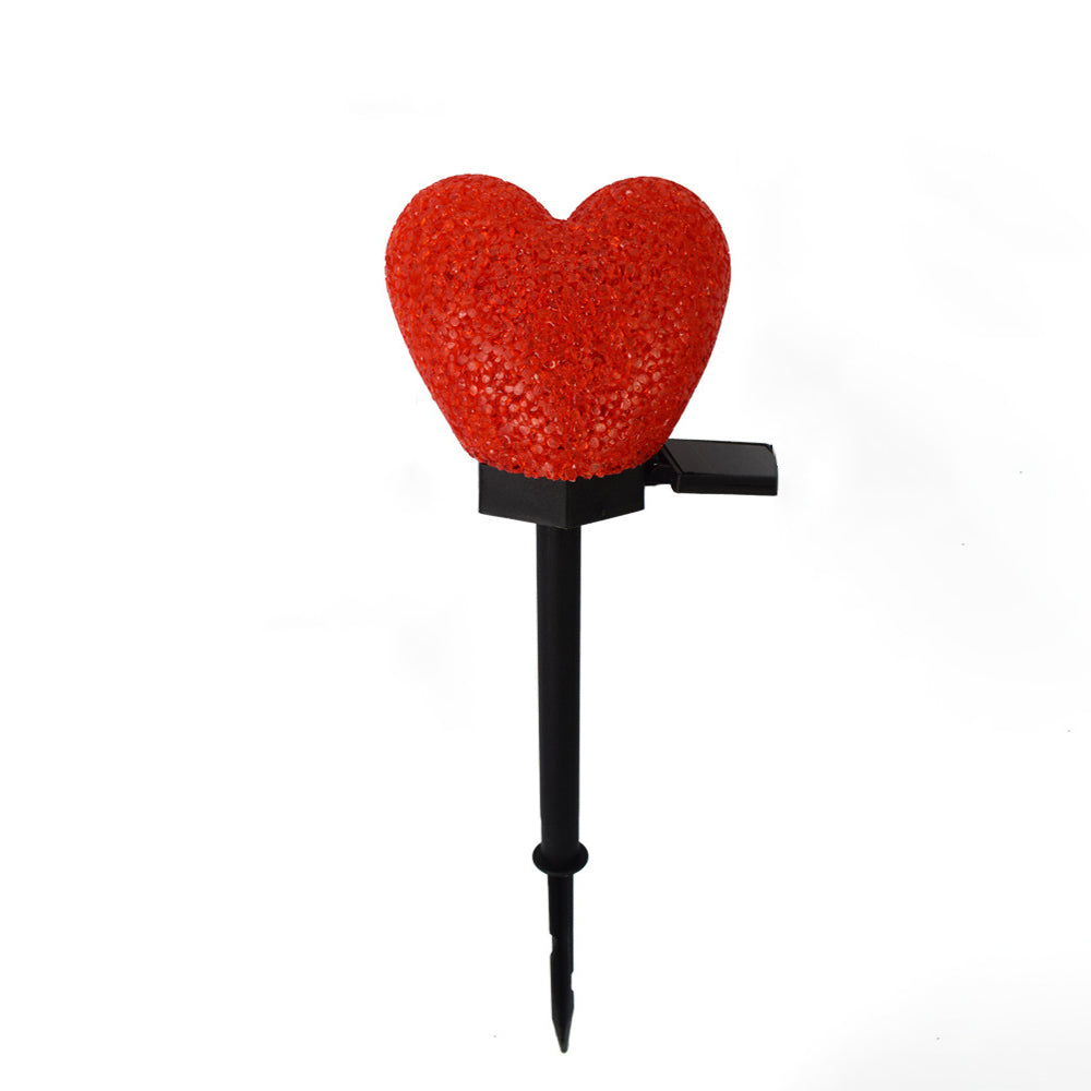 Modern Art Deco Solar Waterproof ABS Plastic & Nano Heart-Shaped Decorative LED Outdoor Light Landscape Lighting For Garden & Outdoor Patio | Siopsrl