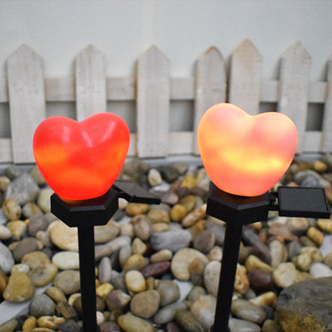 Modern Art Deco Solar Waterproof ABS Plastic & Nano Heart-Shaped Decorative LED Outdoor Light Landscape Lighting For Garden & Outdoor Patio | Siopsrl
