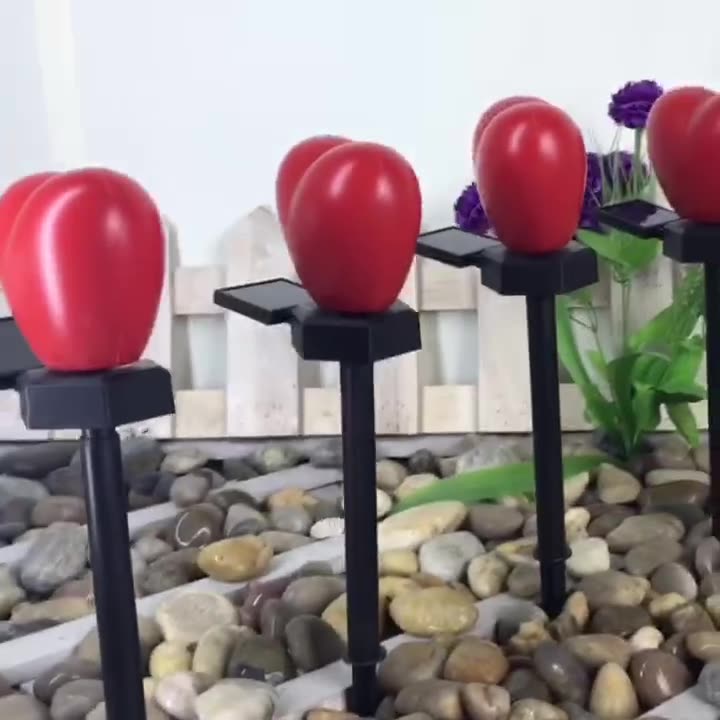 Modern Art Deco Solar Waterproof ABS Plastic & Nano Heart-Shaped Decorative LED Outdoor Light Landscape Lighting For Garden & Outdoor Patio | Siopsrl