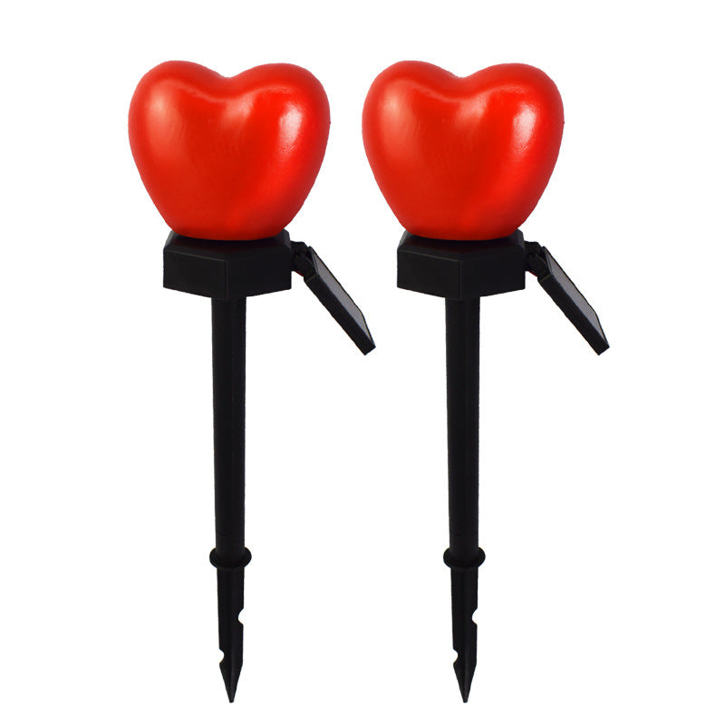 Modern Art Deco Solar Waterproof ABS Plastic & Nano Heart-Shaped Decorative LED Outdoor Light Landscape Lighting For Garden & Outdoor Patio | Siopsrl