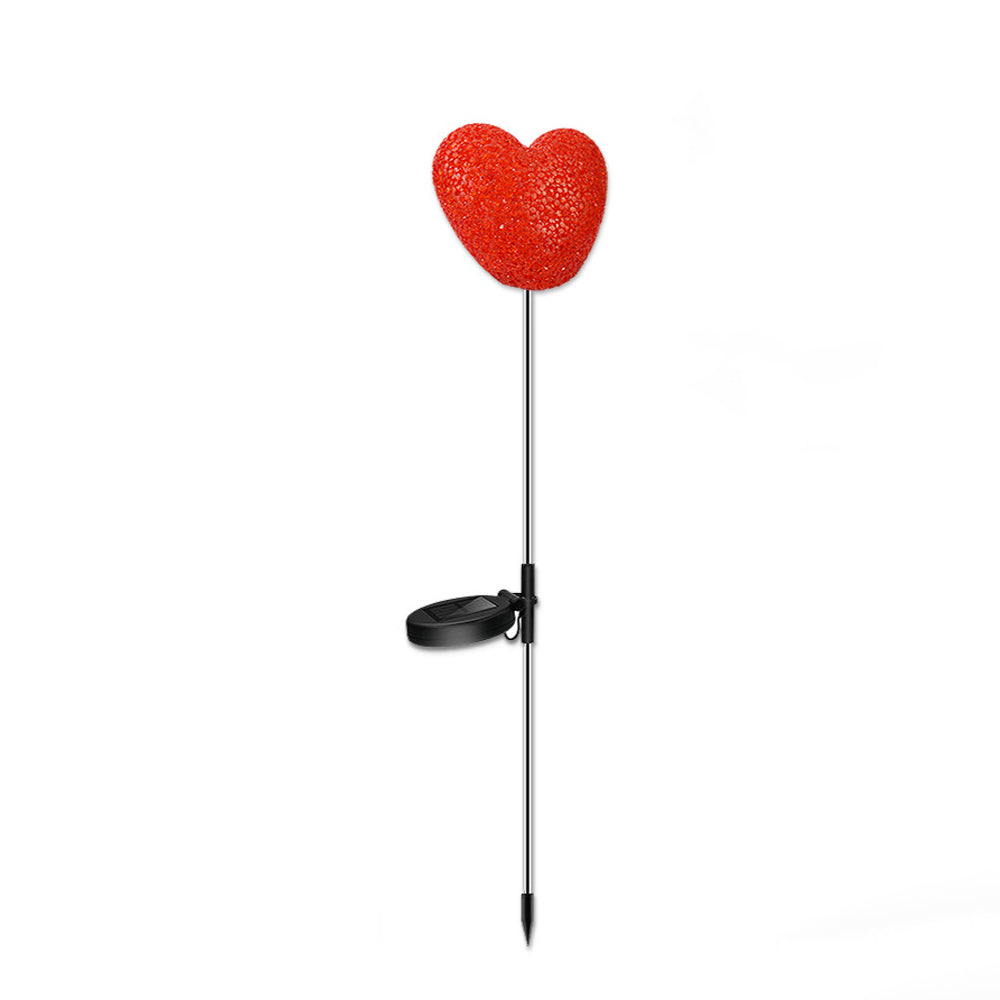 Modern Art Deco Solar Waterproof ABS Plastic & Nano Heart-Shaped Decorative LED Outdoor Light Landscape Lighting For Garden & Outdoor Patio | Siopsrl