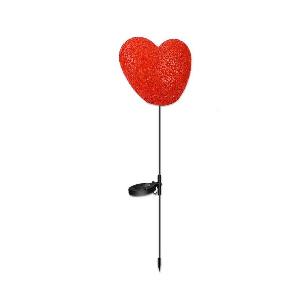 Modern Art Deco Solar Waterproof ABS Plastic & Nano Heart-Shaped Decorative LED Outdoor Light Landscape Lighting For Garden & Outdoor Patio | Siopsrl