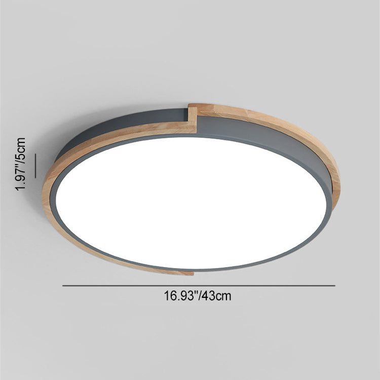 Siopsrl| LumenCraft Nordic LED Ceiling Light | Wooden Frame | Acrylic Shade | Mood Light | For Bedroom and Living Room