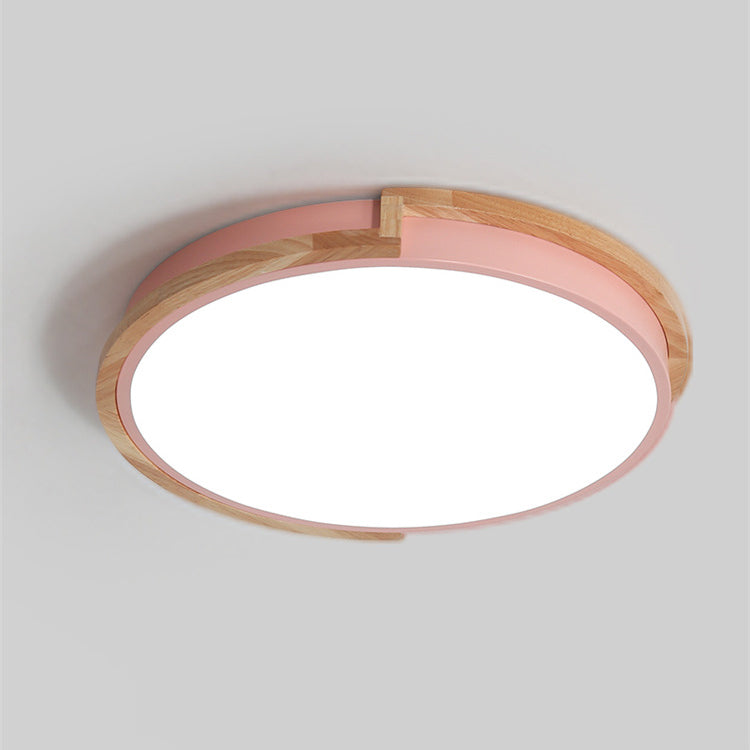 Siopsrl| LumenCraft Nordic LED Ceiling Light | Wooden Frame | Acrylic Shade | Mood Light | For Bedroom and Living Room