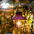 Traditional Vintage Solar Waterproof Round Table Oval Mesh Iron 1-Light Outdoor Light For Garden | Siopsrl