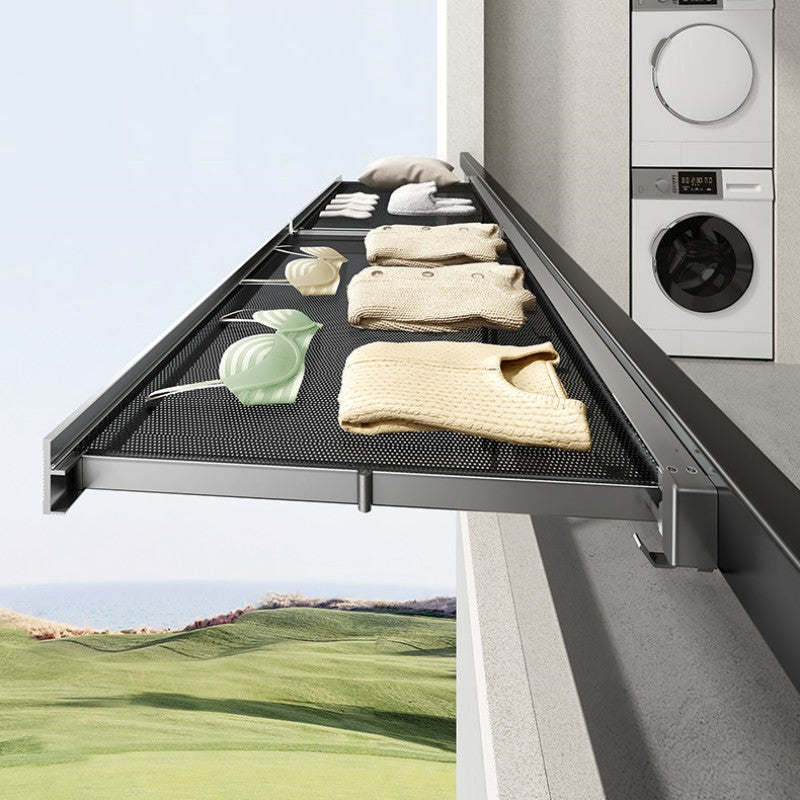 Siopsrl| Invisible Folding Non-Punch Wall-Mounted Storage Shelf