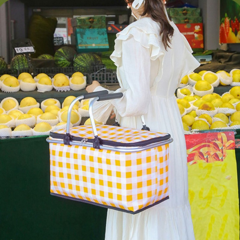 Siopsrl| Foldable Outdoor Portable Picnic Basket