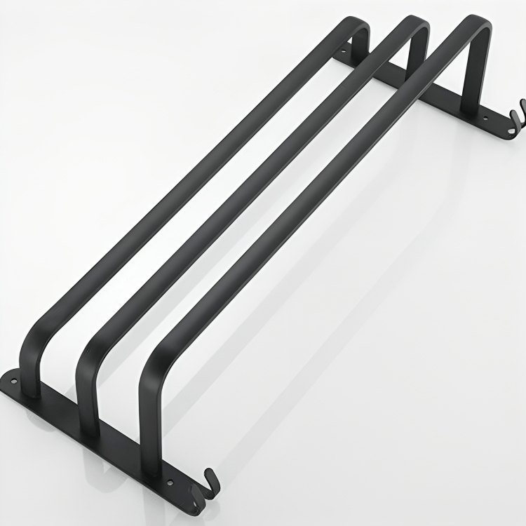 Siopsrl| FlexRack Wall-Mounted Bathroom Storage Shelf with Towel Holder – Space-Saving Aluminium Rack
