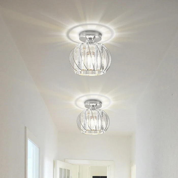 Siopsrl| Pendant Light Black Glass Globe Ceiling Fixture