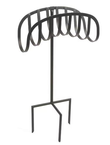 ornate wrought iron outdoor garden hose stand with rustproof powder-coated finish Siopsrl
