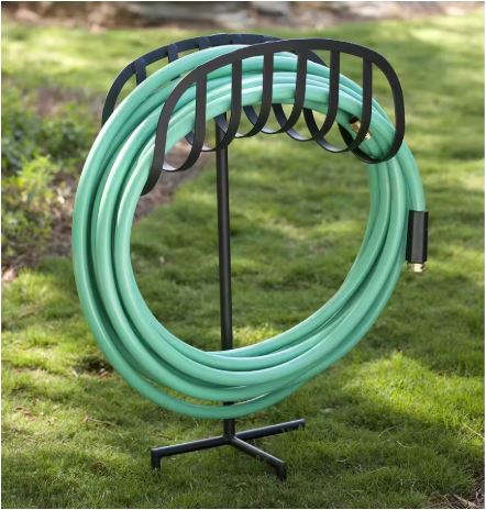 ornate wrought iron outdoor garden hose stand with rustproof powder-coated finish Siopsrl