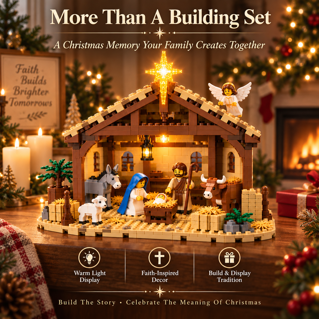 🎁 Last Day 50% OFF🌟 Build The Christmas Story – Nativity Scene Building Block Set