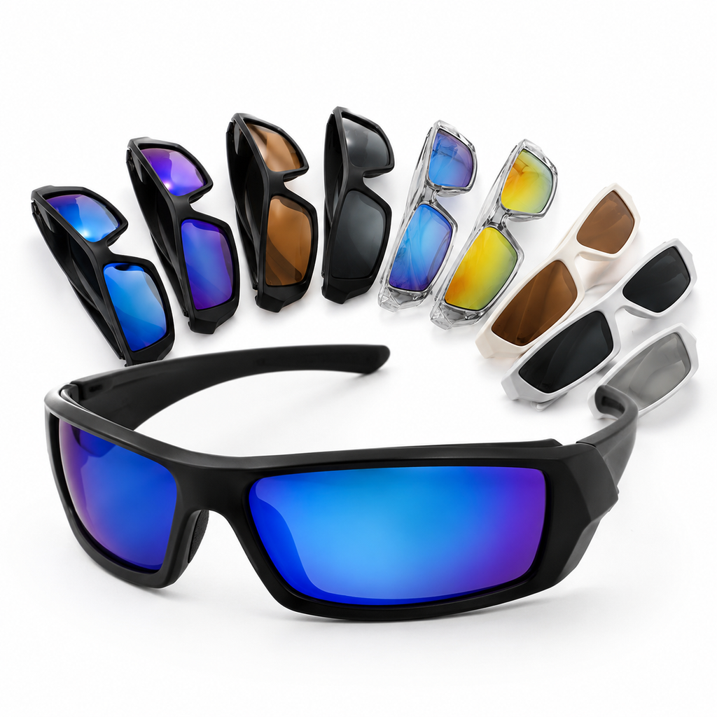 Siopsrl | Polarized Wraparound Fishing Sunglasses with Impact-Resistant Frame Siopsrl