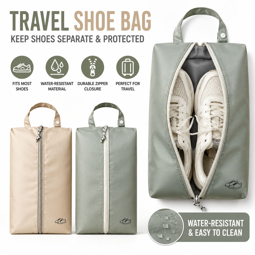 Siopsrl | Water-Resistant Zip Shoe Travel Bag Siopsrl