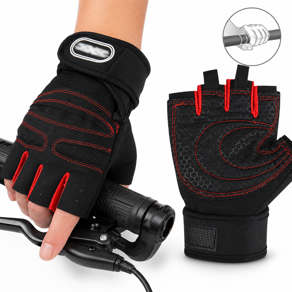 Siopsrl | Padded Half-Finger Cycling Gloves Siopsrl