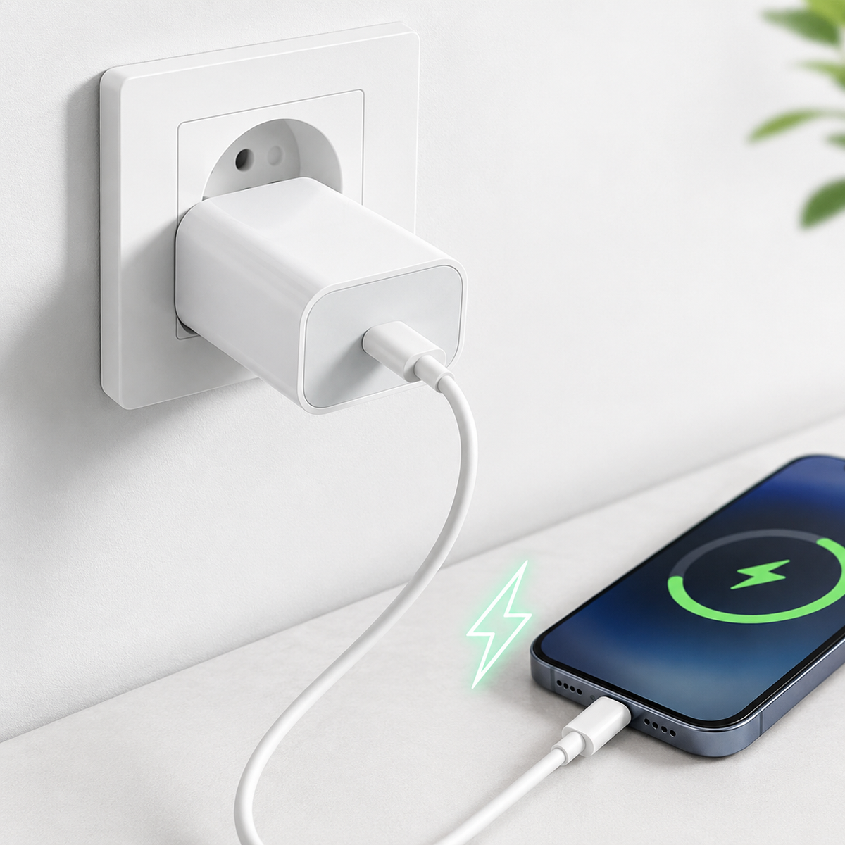 Siopsrl | USB-C PD fast wall charger single-port compact travel adapter Siopsrl