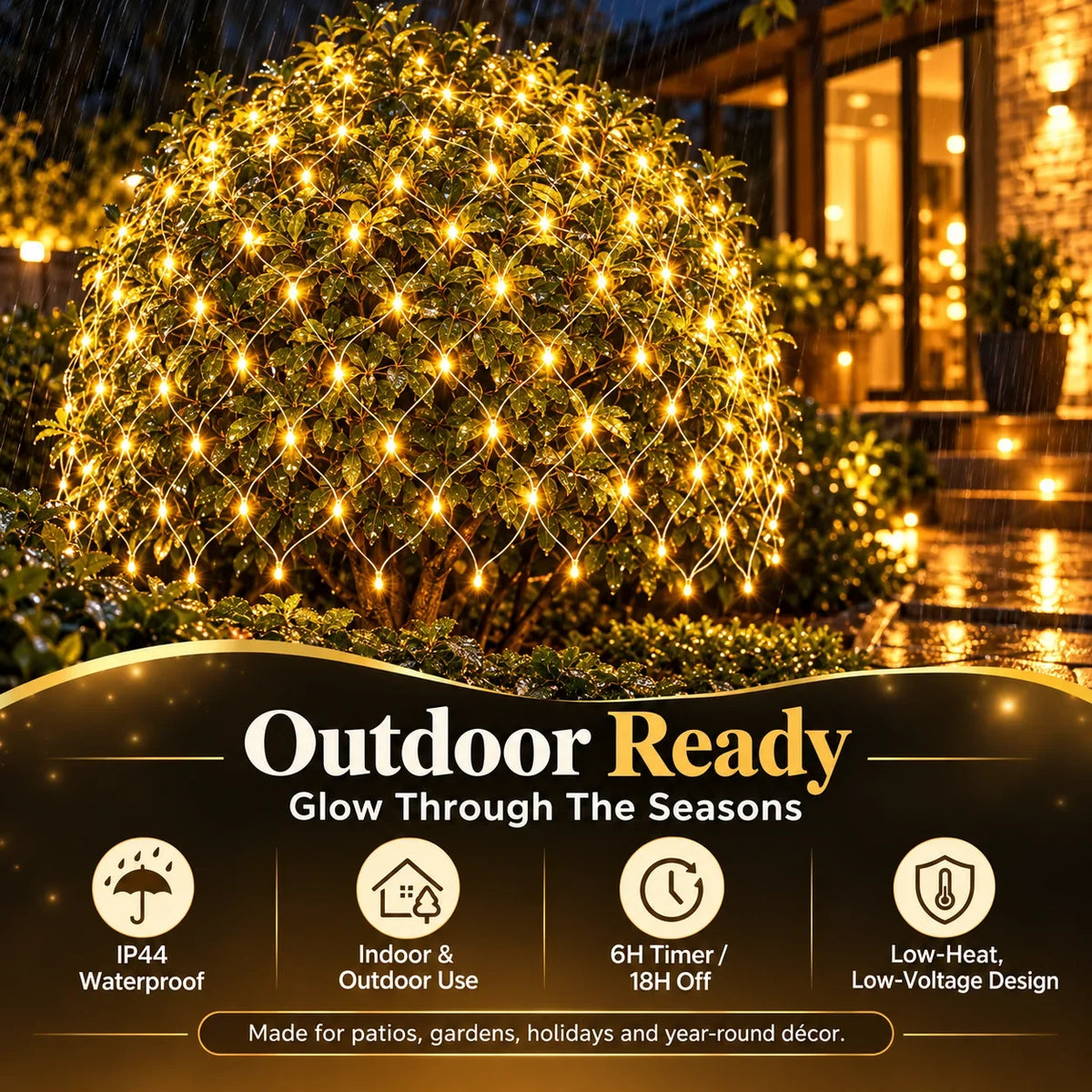🎁LED Christmas Net Lights for Indoor & Outdoor Decorations