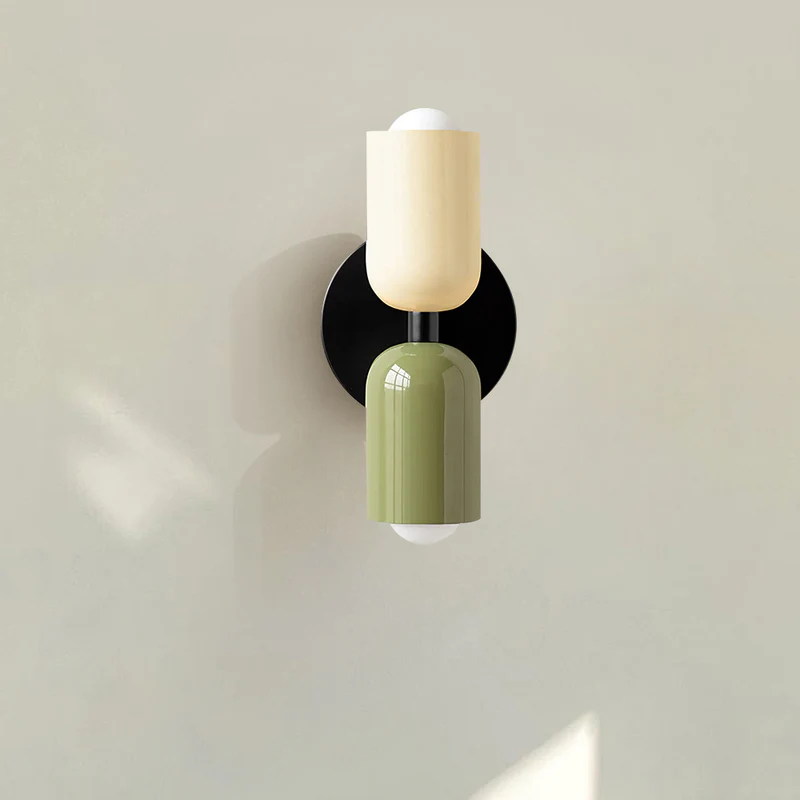 Siopsrl| Wall Light Modern Dual Glass Sconce Fixture