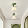 Siopsrl| Ceiling Light with Floral Glass Shade Design