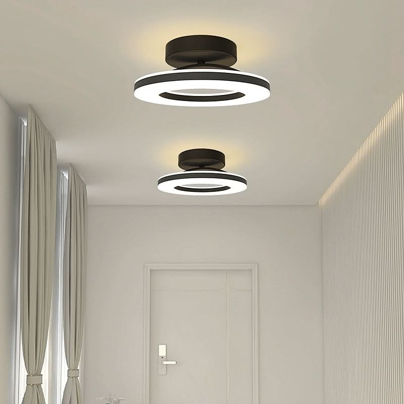 Siopsrl| ZAYNO Black LED Ceiling Light – Modern Flush Mount