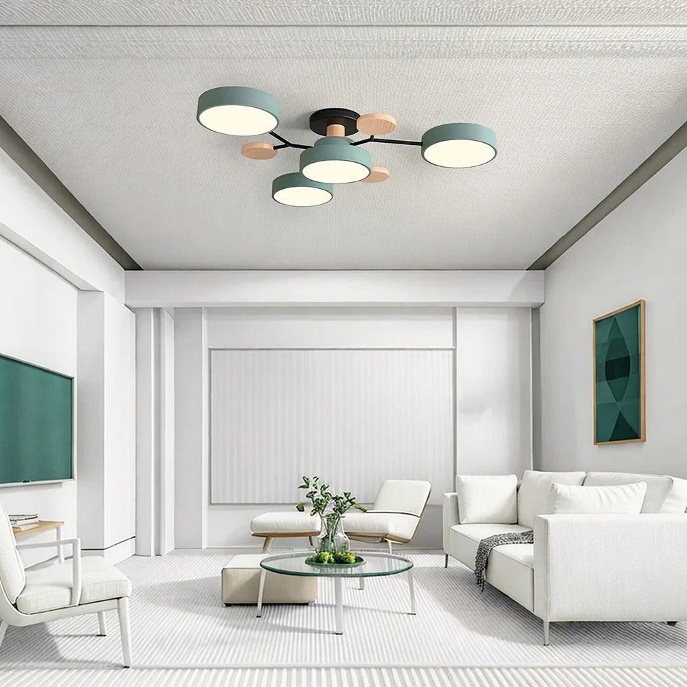 Siopsrl| Ceiling Light Modern LED Flush Mount Chandelier