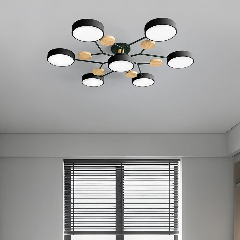 Siopsrl| Ceiling Light Modern LED Flush Mount Chandelier