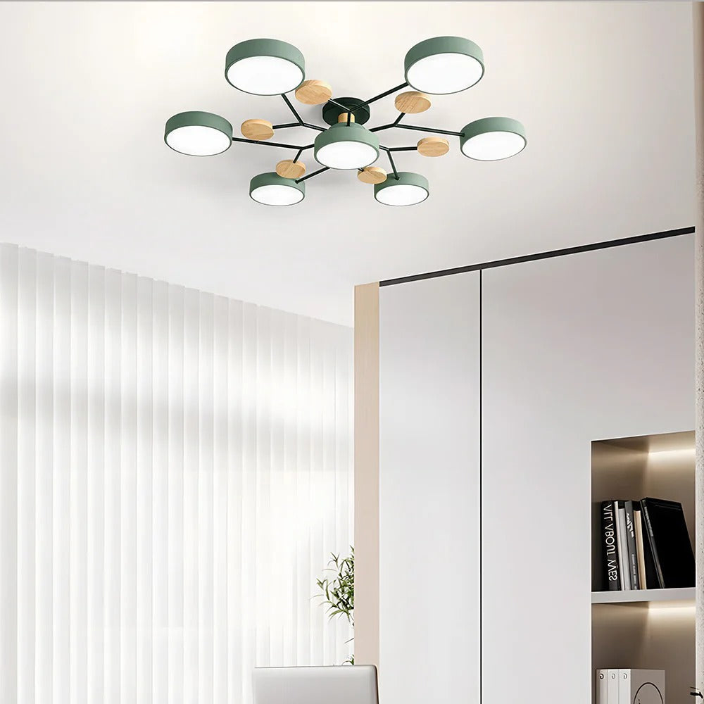 Siopsrl| Ceiling Light Modern LED Flush Mount Chandelier