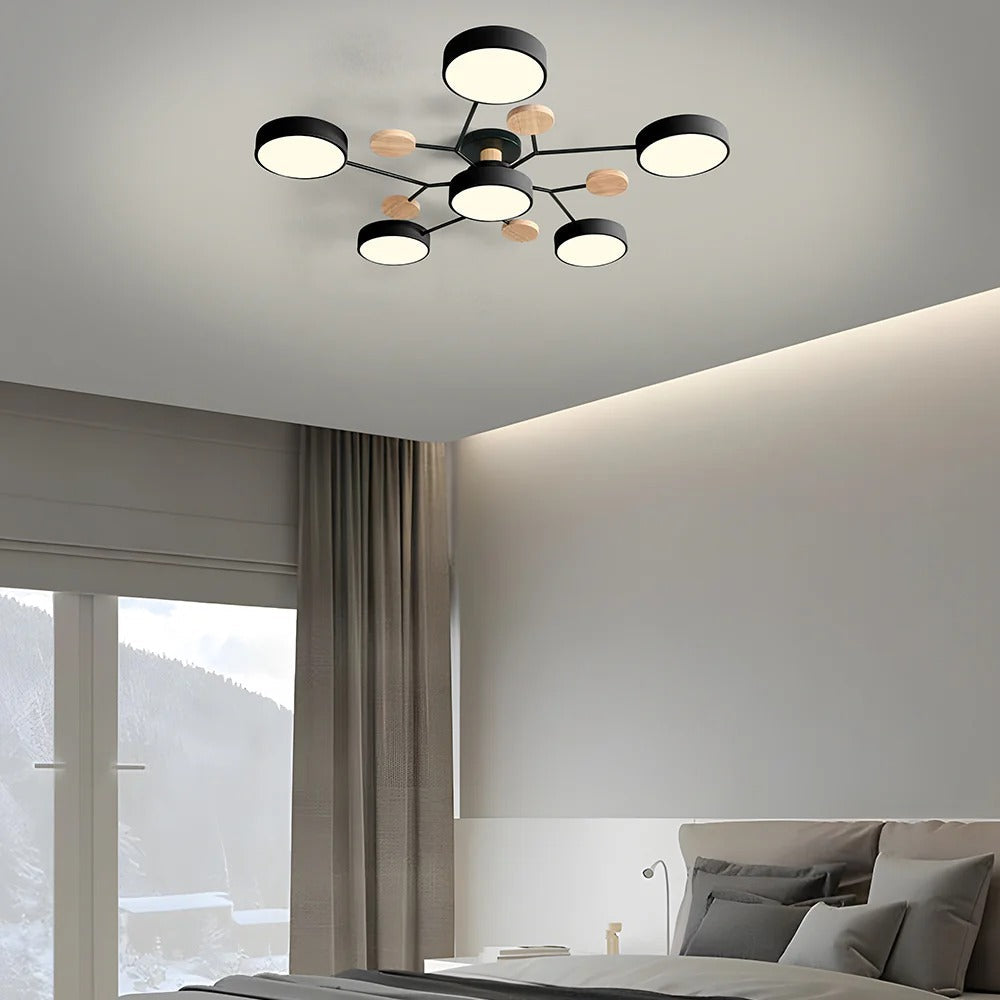 Siopsrl| Ceiling Light Modern LED Flush Mount Chandelier