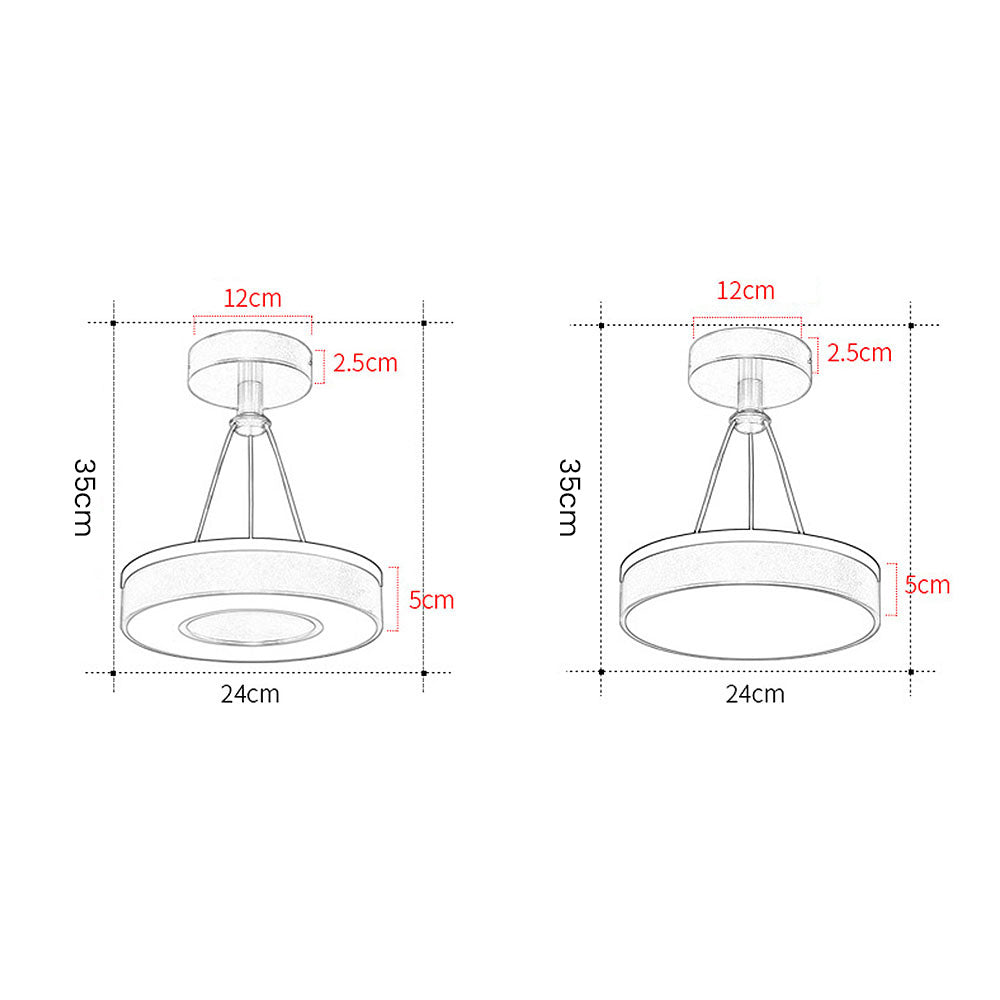 Siopsrl| Sleek Modern Metal LED Pendant Ceiling Lights