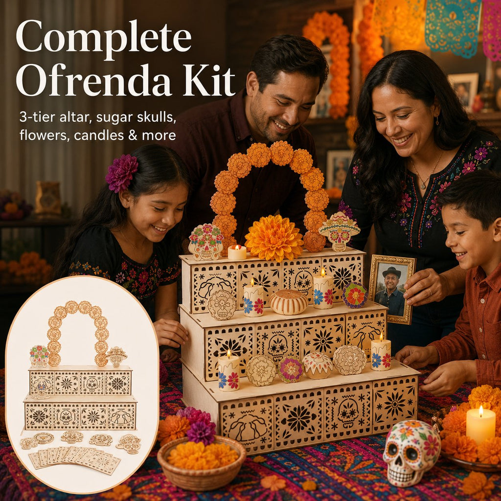 🏵️Day of the Dead Wooden Ofrenda Altar Display Set