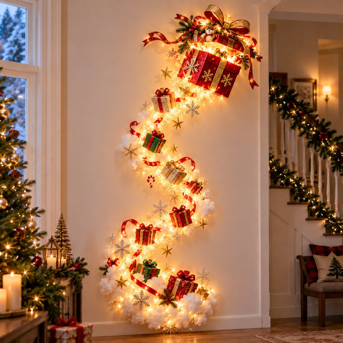 ❤️ Christmas Magic Trail Wall Light - A Little Christmas Magic, Right on Your Wall