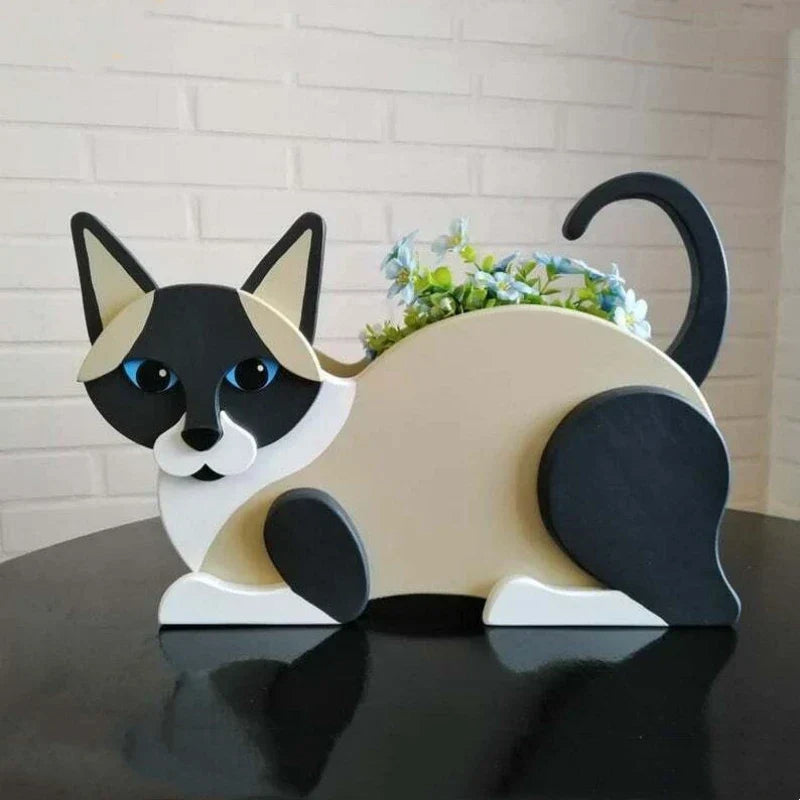 Siopsrl| Cat-shaped DIY Garden Pot - KittyKraft