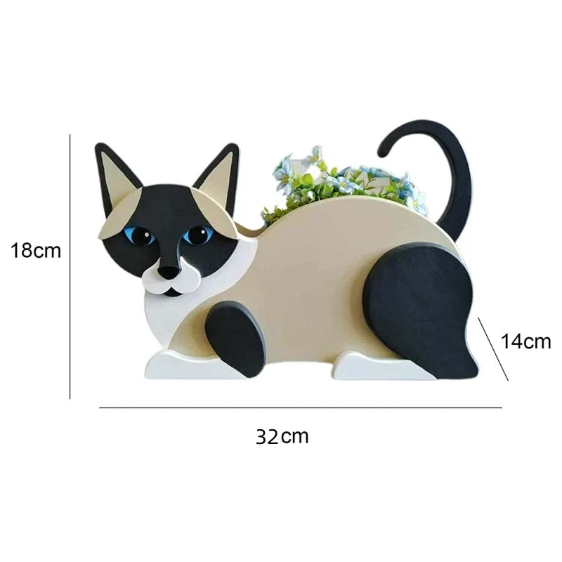 Siopsrl| Cat-shaped DIY Garden Pot - KittyKraft