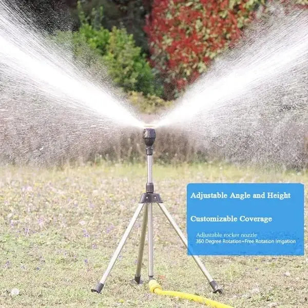 Siopsrl| Redating Tripod Lawn Sprinkler – With Turbo Function & Cooling Spray Mist