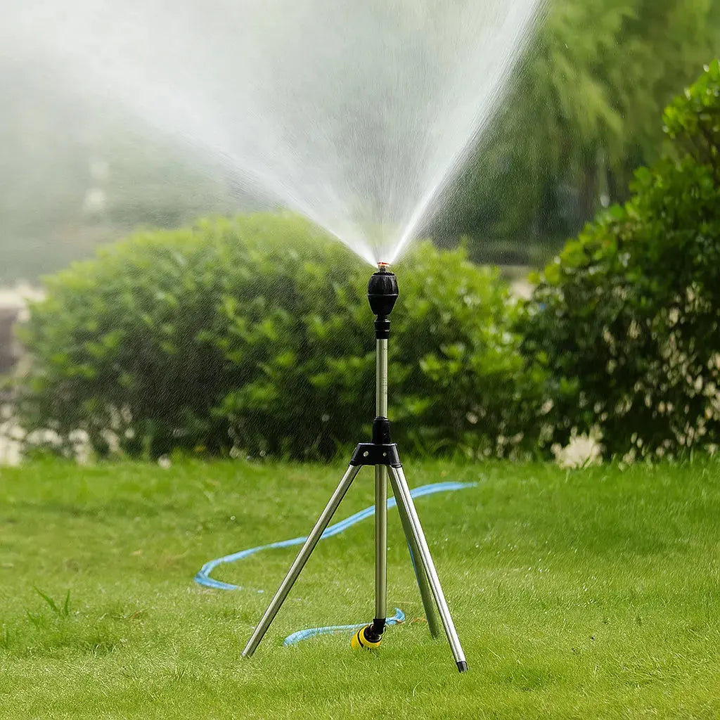 Siopsrl| Redating Tripod Lawn Sprinkler – With Turbo Function & Cooling Spray Mist