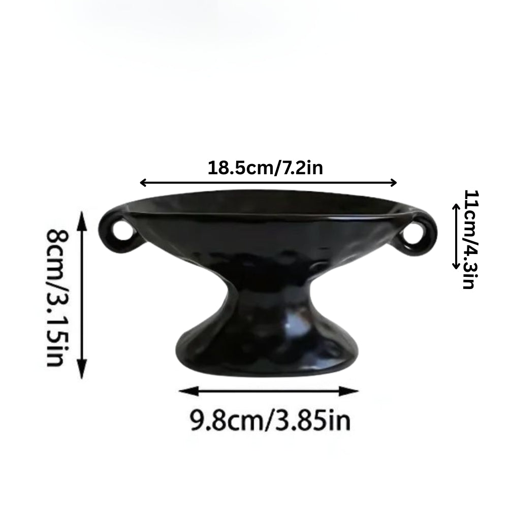 Siopsrl| Dual-Ear Ceramic Oval Organizer