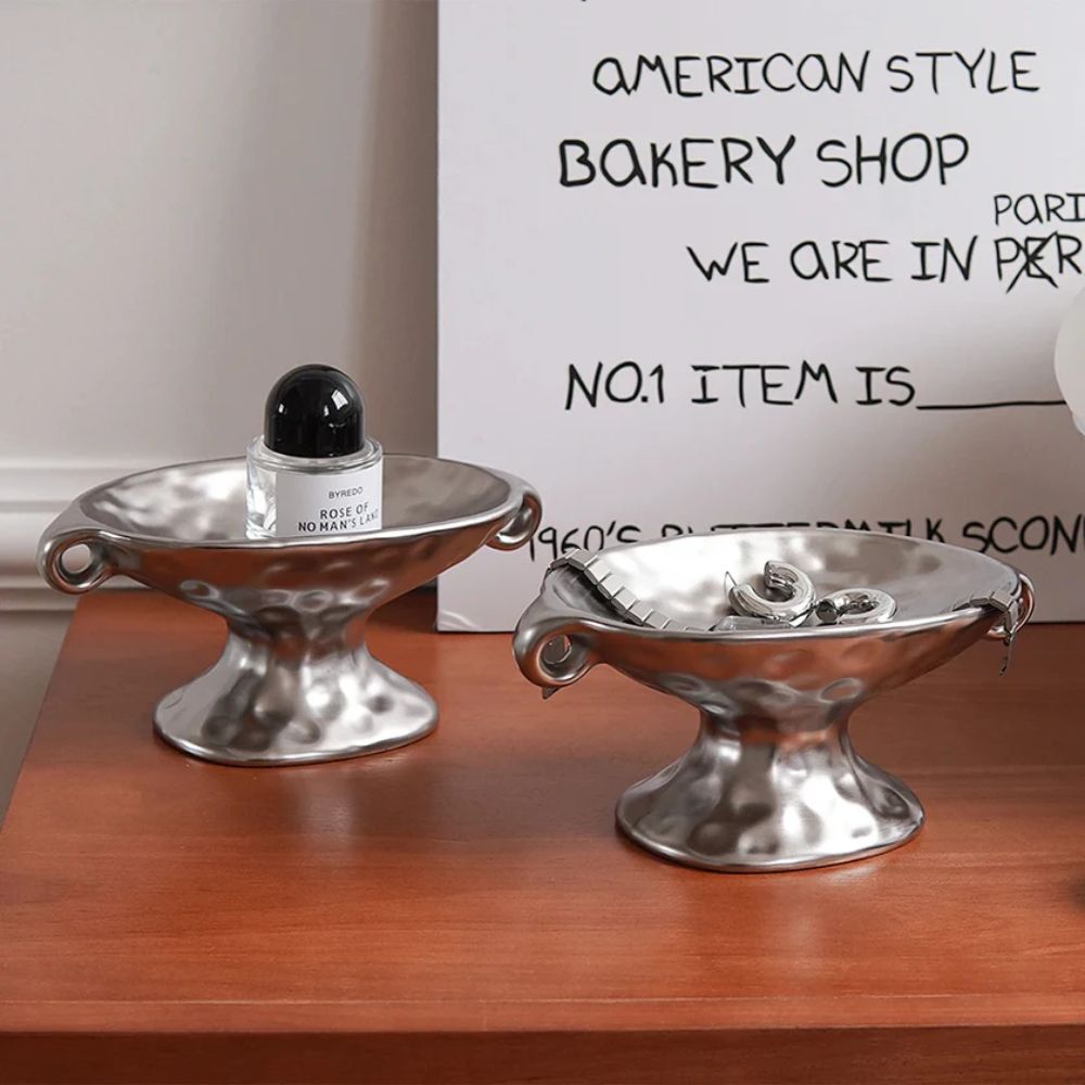 Siopsrl| Dual-Ear Ceramic Oval Organizer