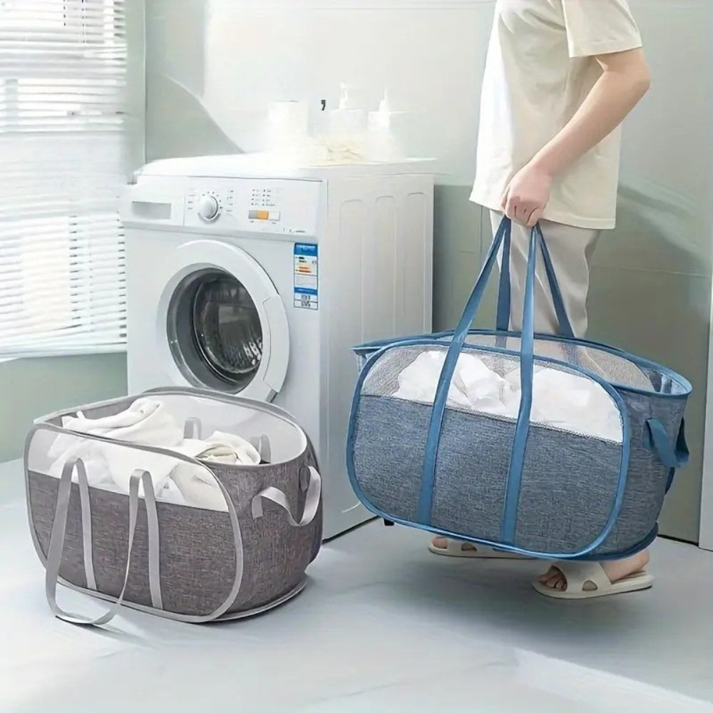 Siopsrl| Easy Move Carry Laundry Basket