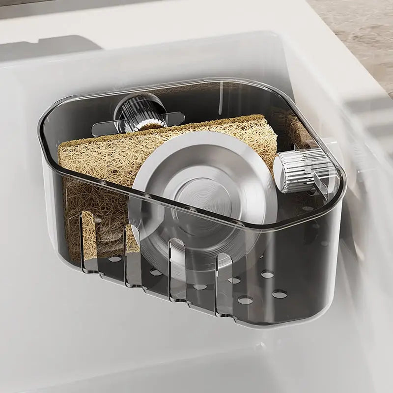 Siopsrl| Corner shelf with suction cup – Drill-free & space-saving