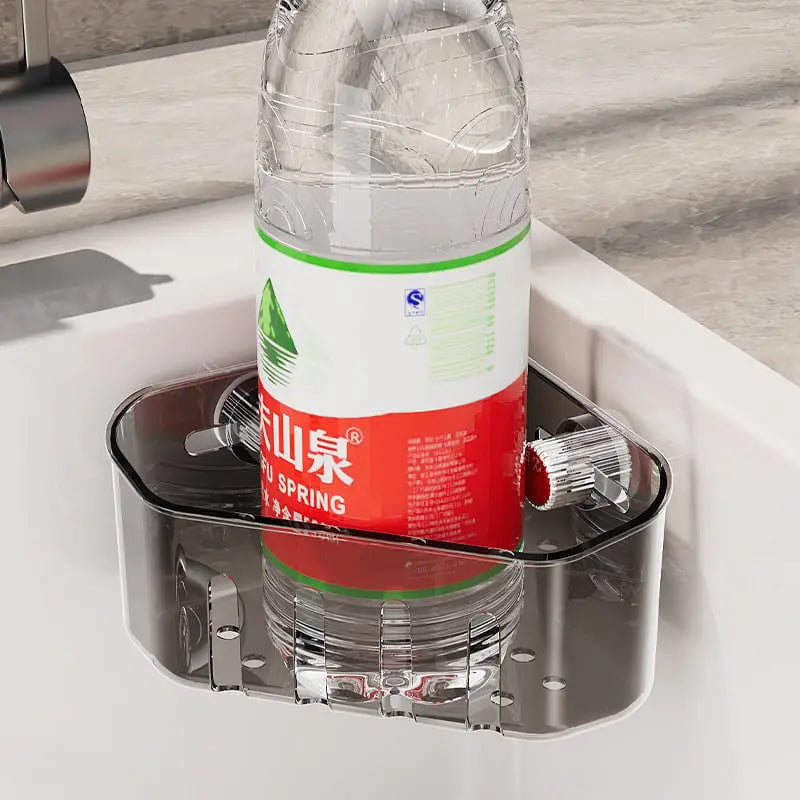 Siopsrl| Corner shelf with suction cup – Drill-free & space-saving